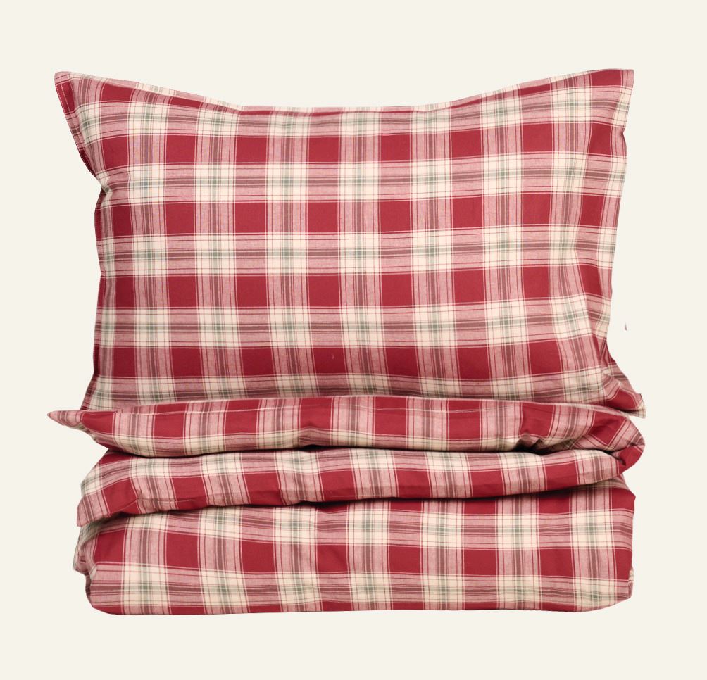 Påslakanset i garnfärgad bomull multi - 150x210 cm/50x60 cm multi - 1