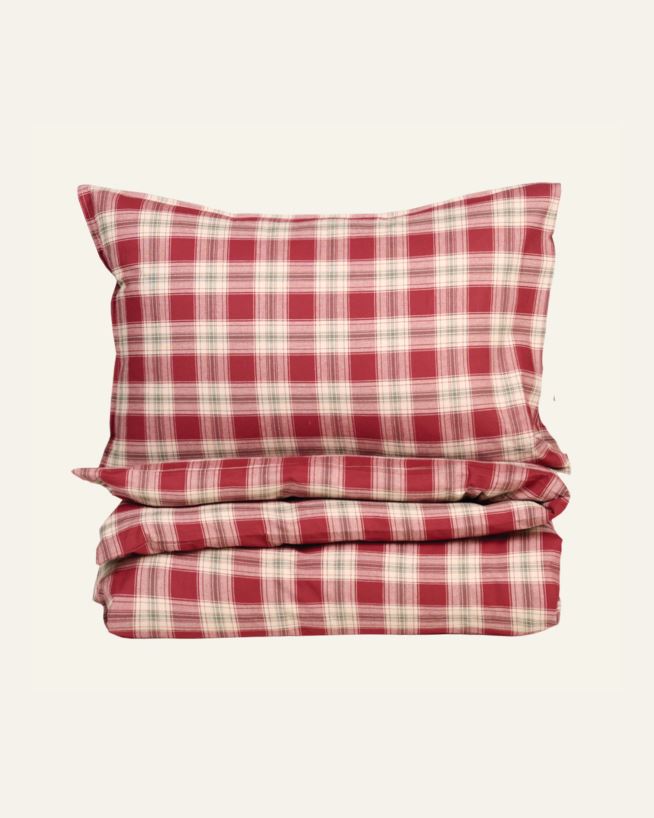 Påslakanset i garnfärgad bomull multi - 150x210 cm/50x60 cm multi - 1