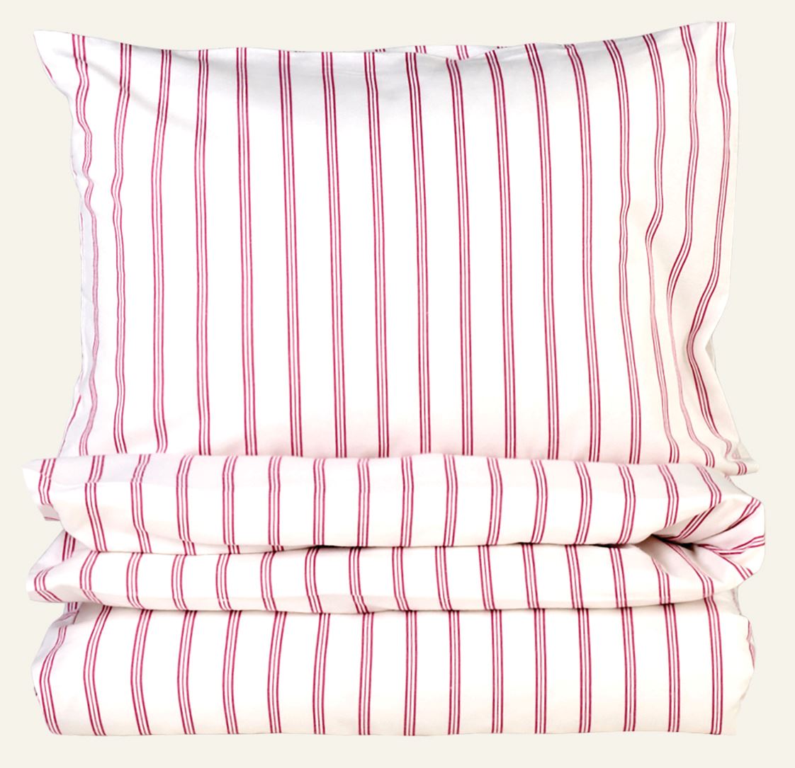 Påslakanset i flanell röd - 150x210 cm röd - 1