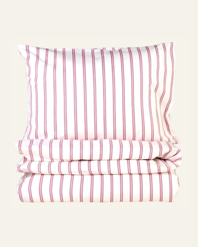 Påslakanset i flanell röd - 150x210 cm röd - 1