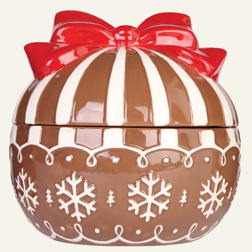 Burk med lock mörkbrun - ø16 h16 cm mörkbrun - 1