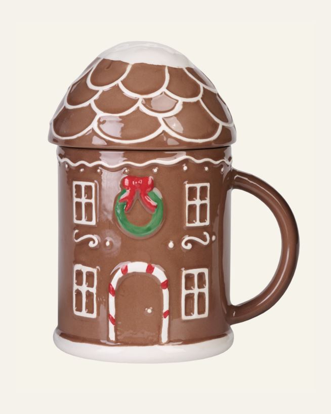 Mugg med lock mörkbrun - 500 ml mörkbrun - 1