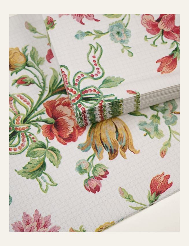 Pappersservetter multi/beige - 2