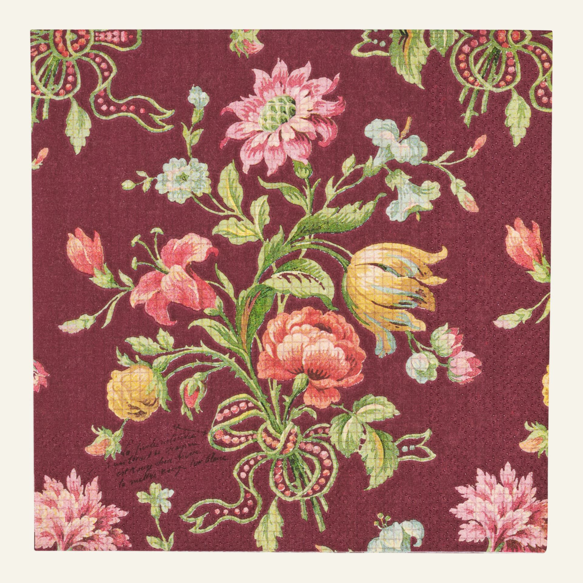 Pappersservetter burgundy - 33x33 cm burgundy - 1