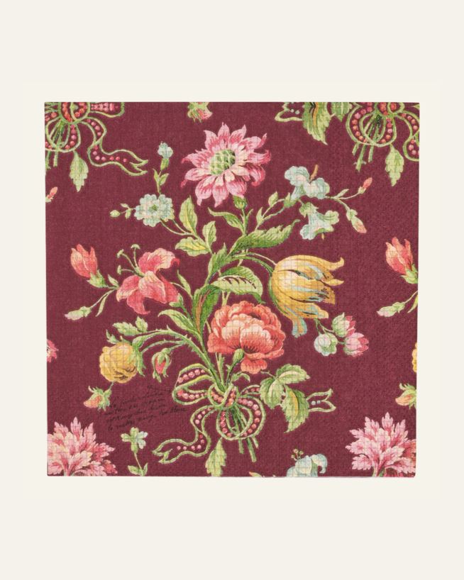 Pappersservetter burgundy - 33x33 cm burgundy - 1
