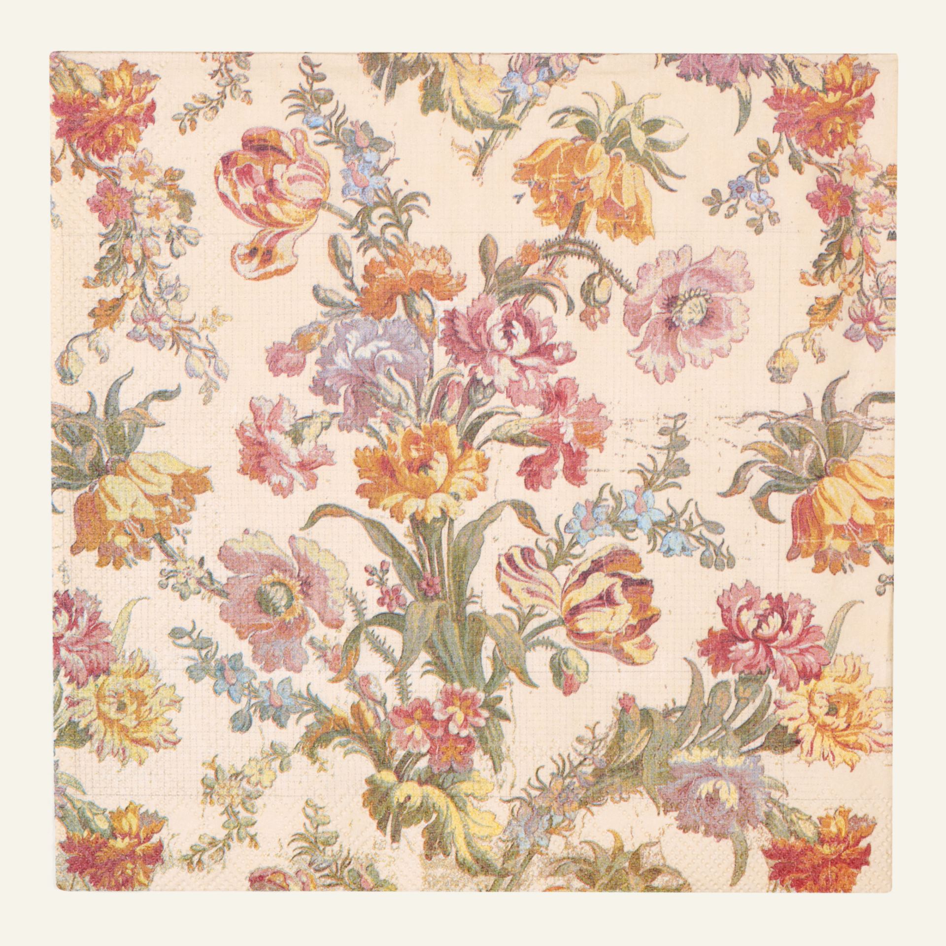Middagsservetter multi/vit - 40x40 cm multi/vit - 1