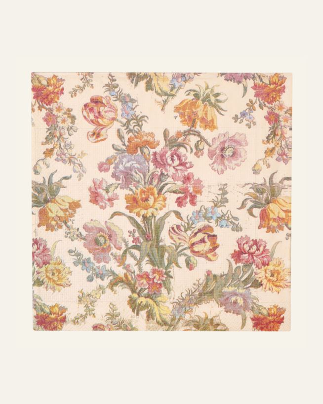 Middagsservetter multi/vit - 40x40 cm multi/vit - 1