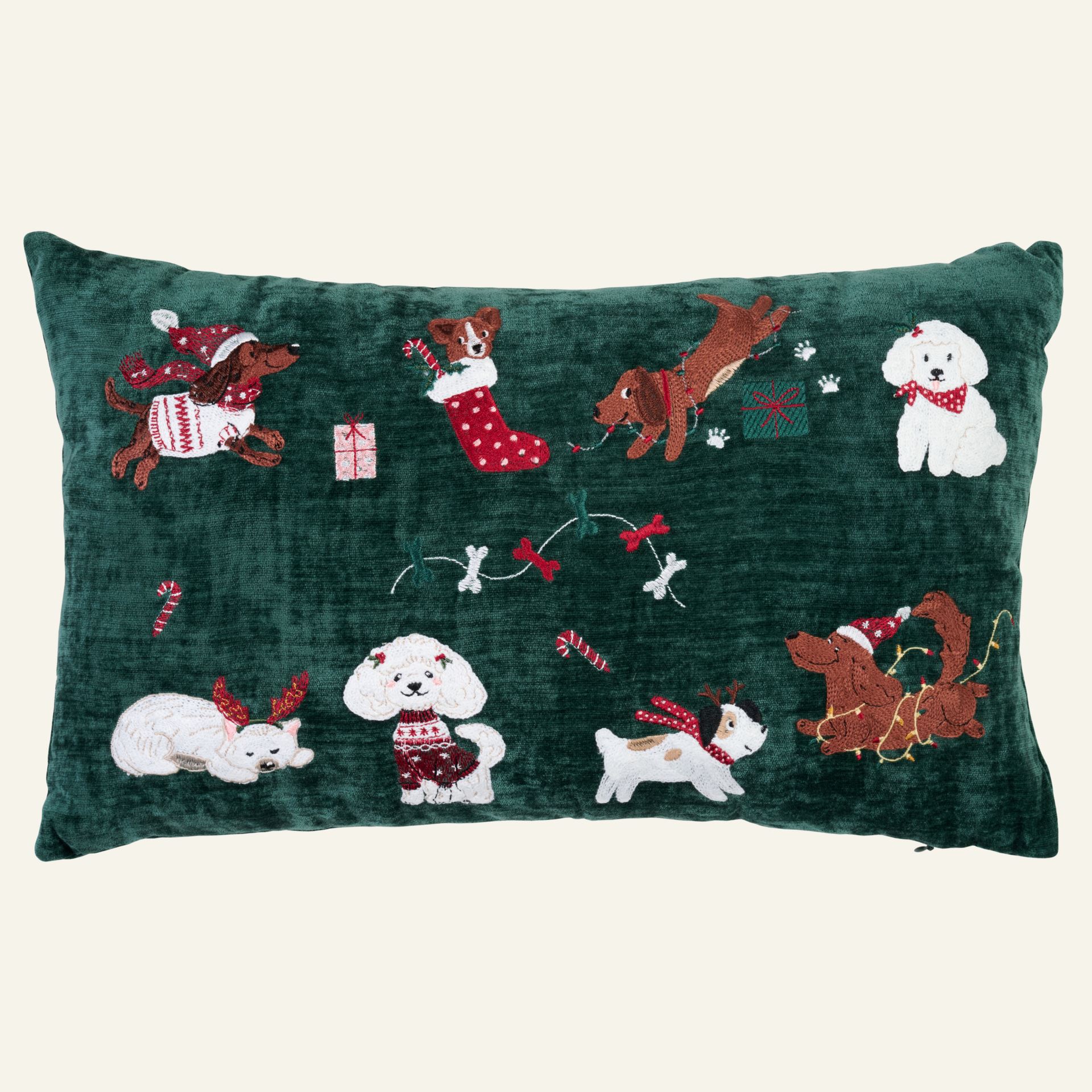 Prydnadskudde multi/grön - 30x50 cm multi/grön - 1