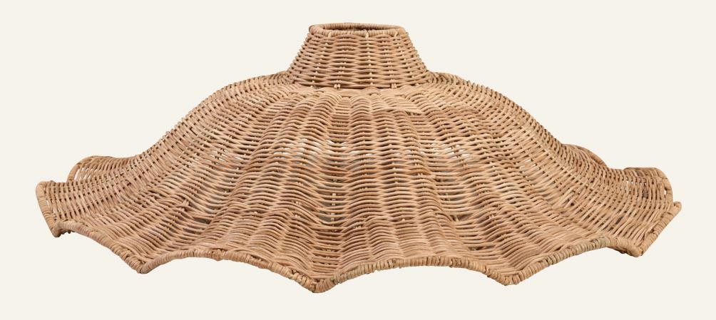 Lampskärm ljusbrun - ø61x18 cm ljusbrun - 1