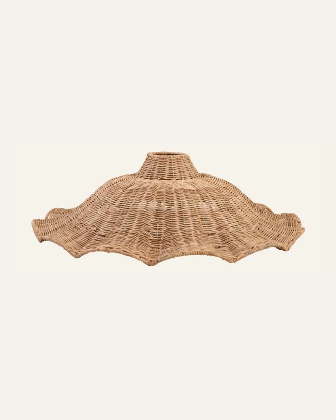 Lampskärm ljusbrun - ø61x18 cm ljusbrun - 1