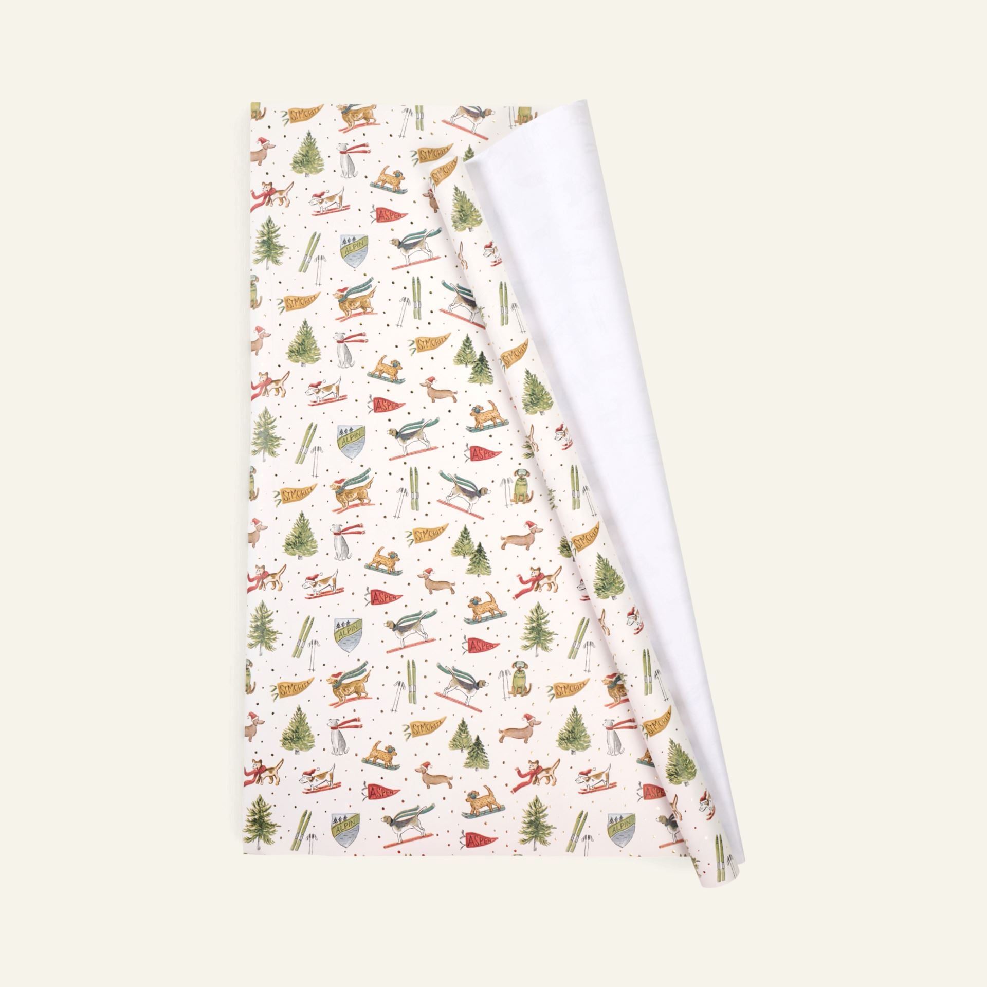 Presentpapper multi/vit - 70cm x 3m multi/vit - 1