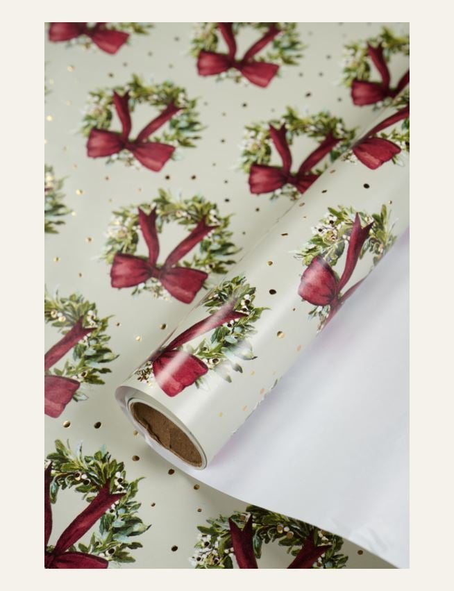 Presentpapper multi/grön - 2