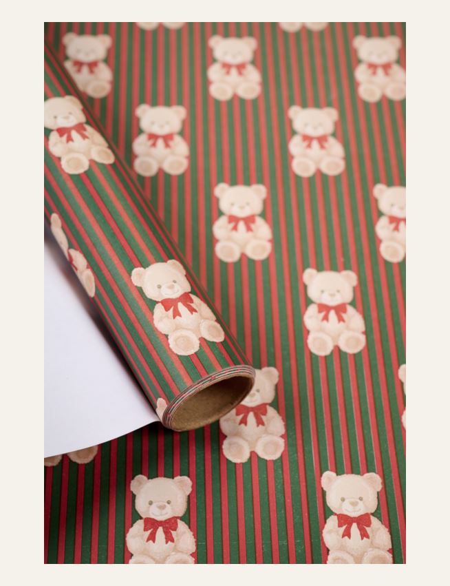 Presentpapper multi/grön - 2