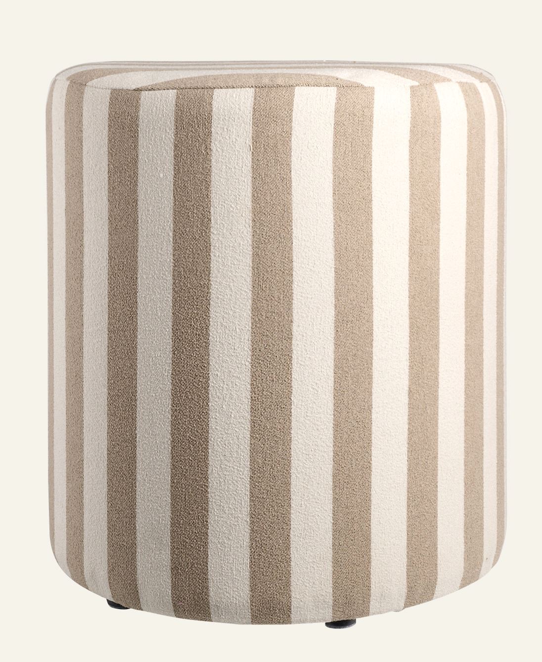 Puff multi/beige - ø40x45 cm multi/beige - 1
