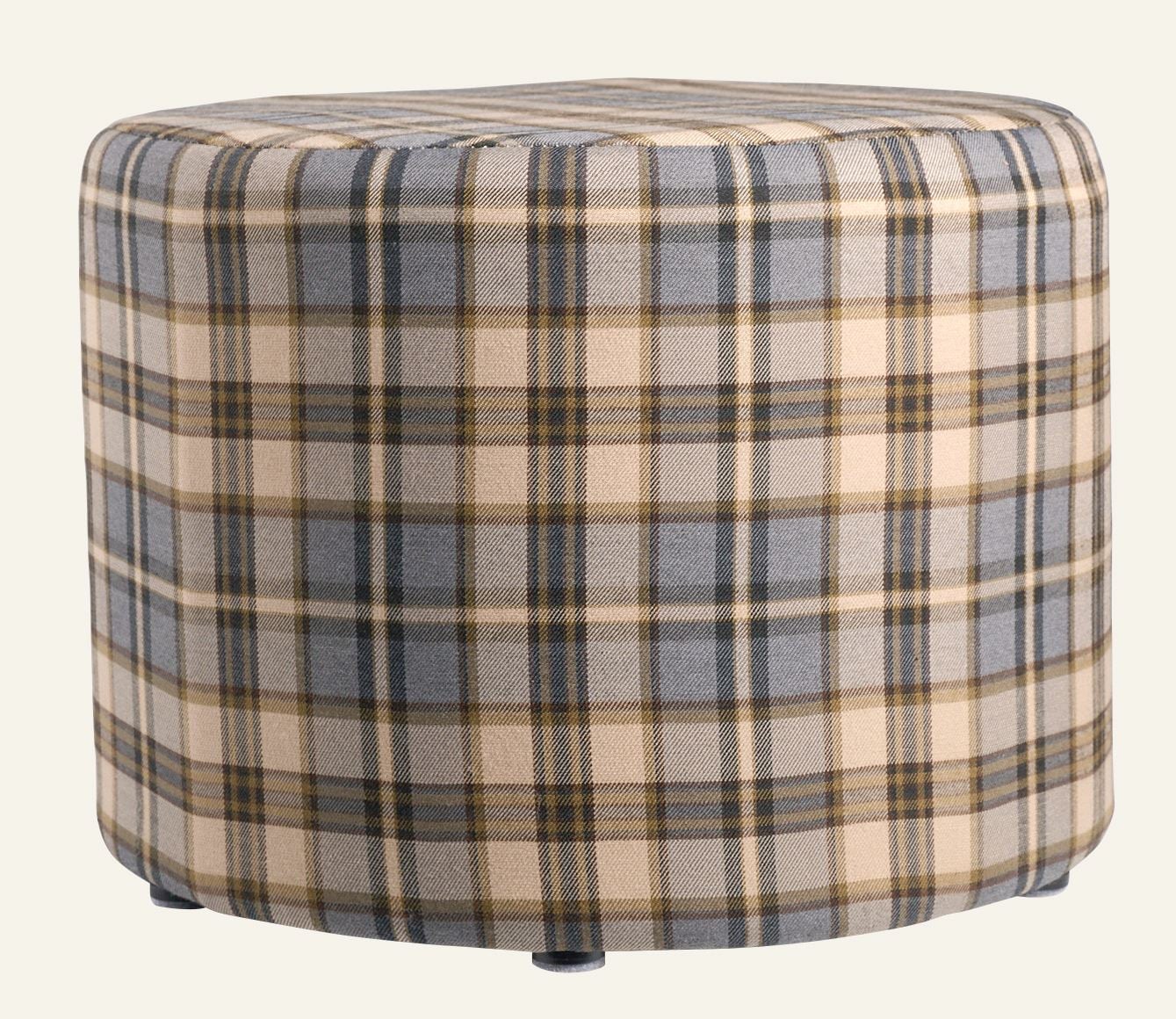Puff multi/blå - ø40x29 cm multi/blå - 1