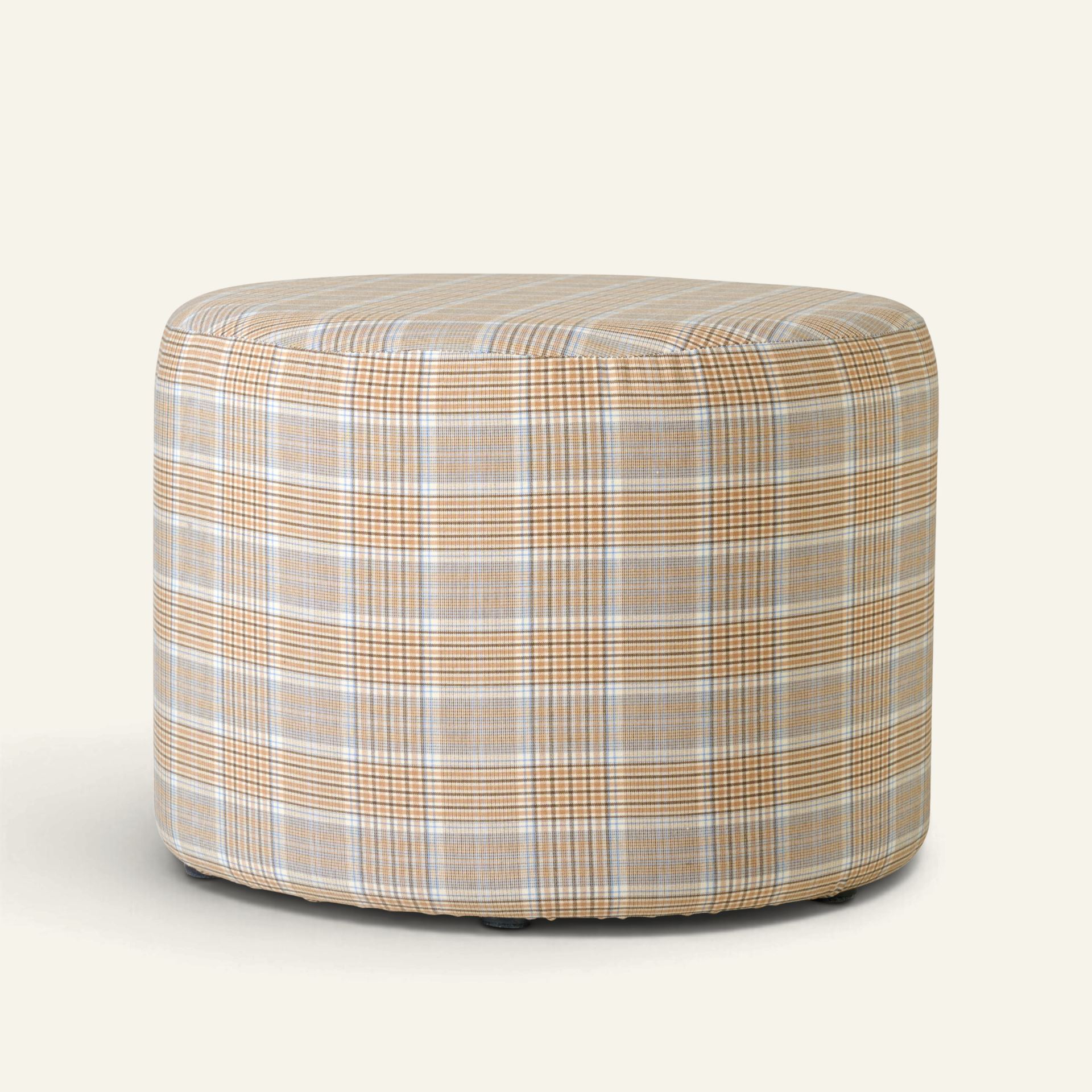 Puff multi/brun - ø40x29 cm multi/brun - 1