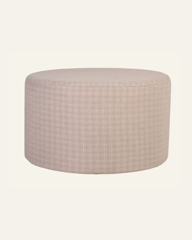Puff ljusbrun - ø58x34 cm ljusbrun - 1