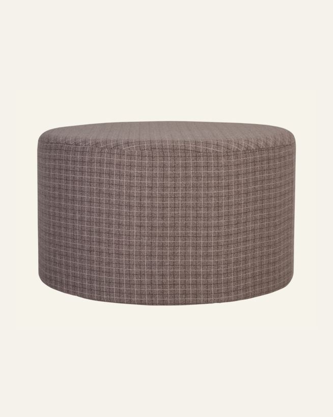 Puff brun - ø58x34 cm brun - 1
