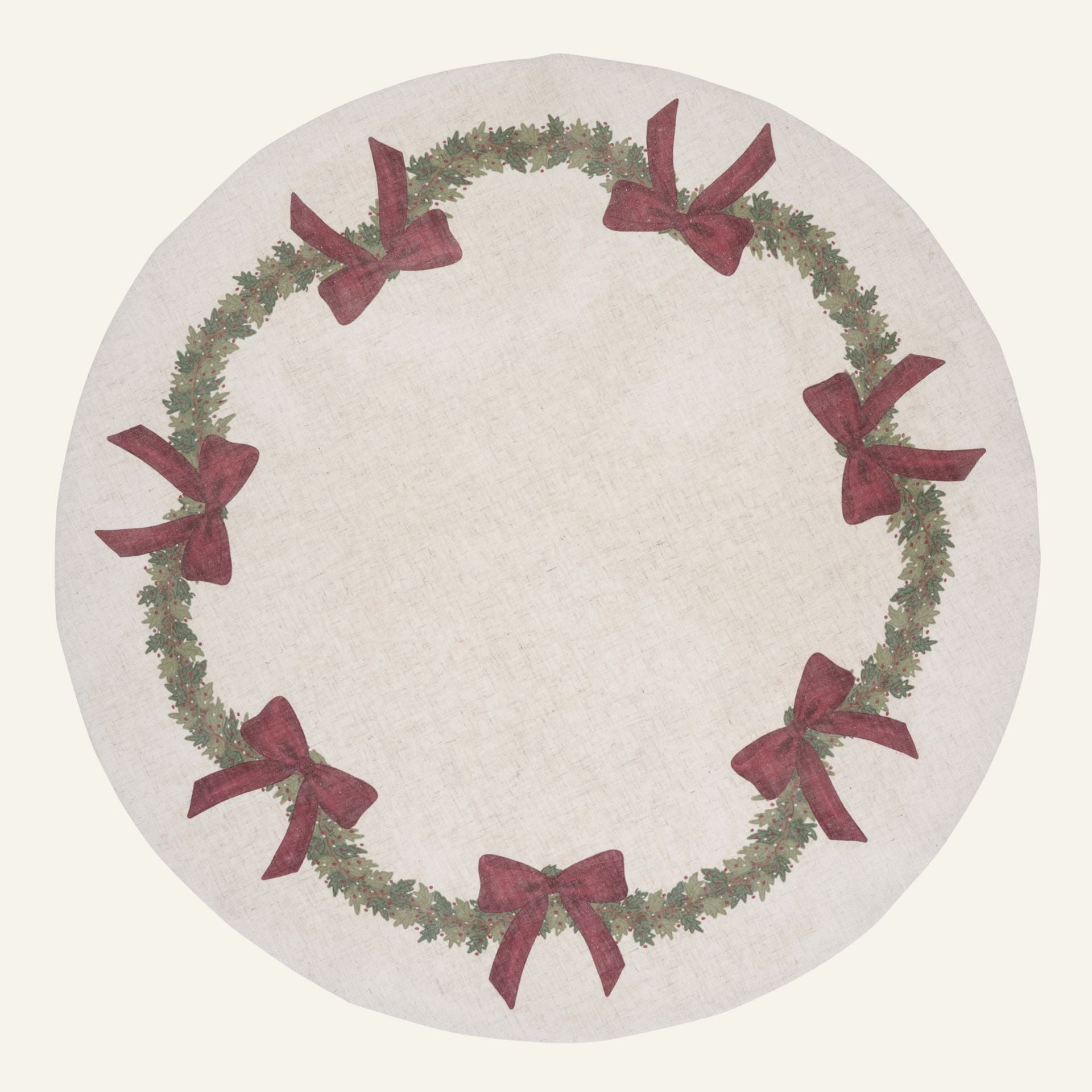 Julgransmatta multi/röd - ø100 cm multi/röd - 1