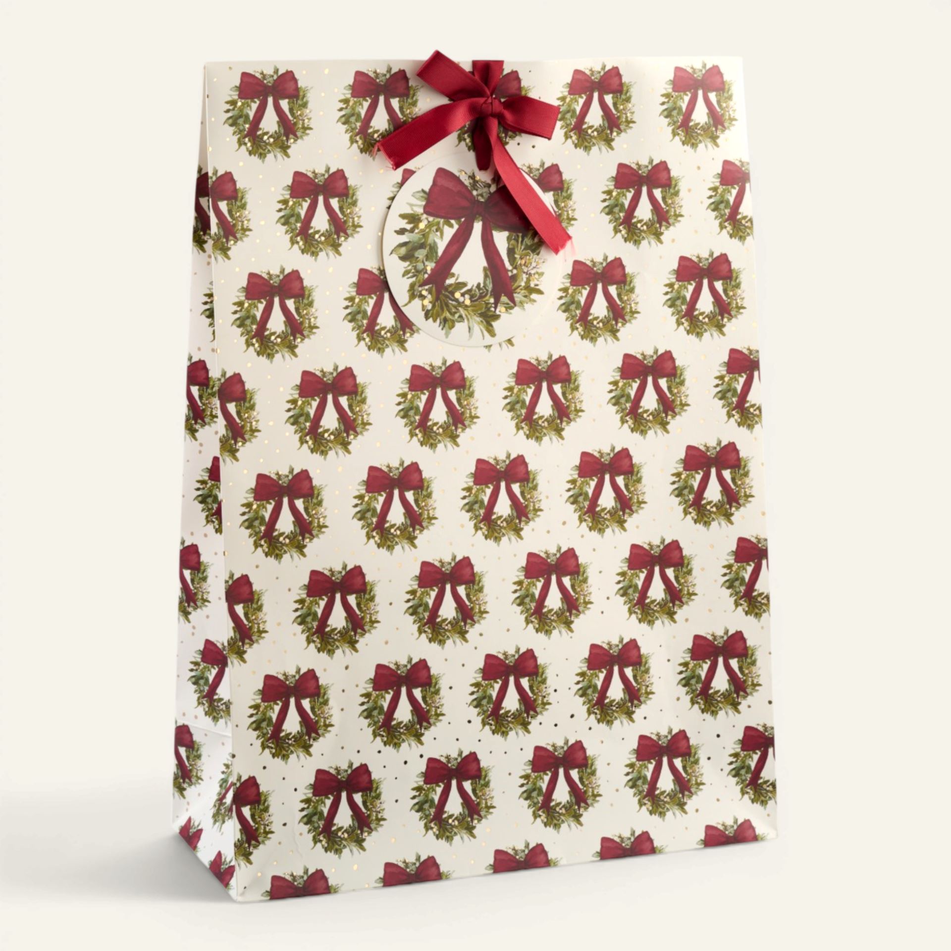 Presentpåse multi/vit - 36x50x15 cm multi/vit - 1