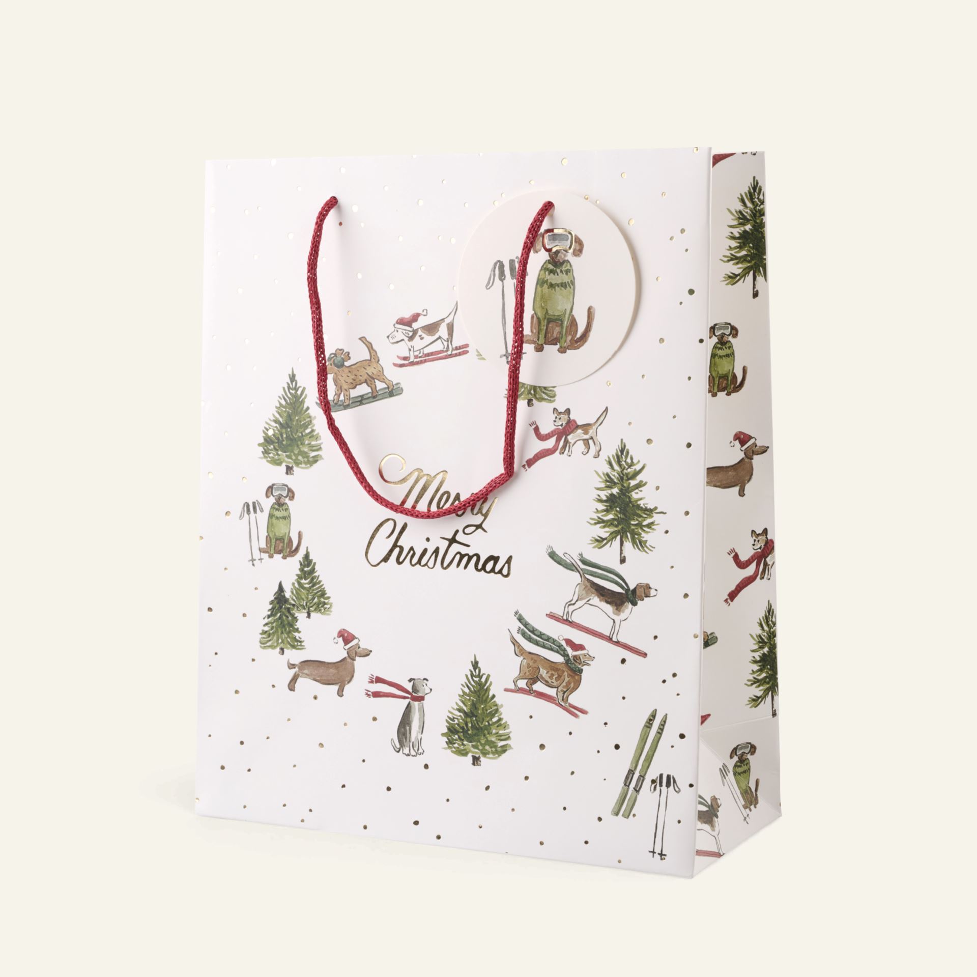 Presentpåse multi/vit - 24x29x10 cm multi/vit - 1