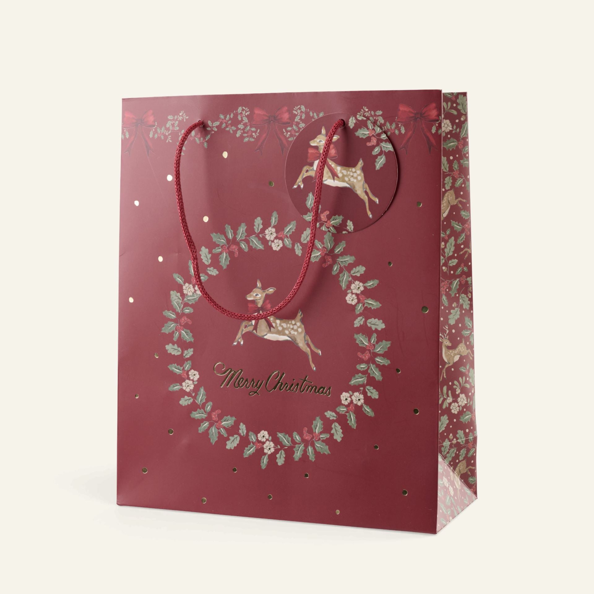 Presentpåse multi/röd - 24x29x10 cm multi/röd - 1