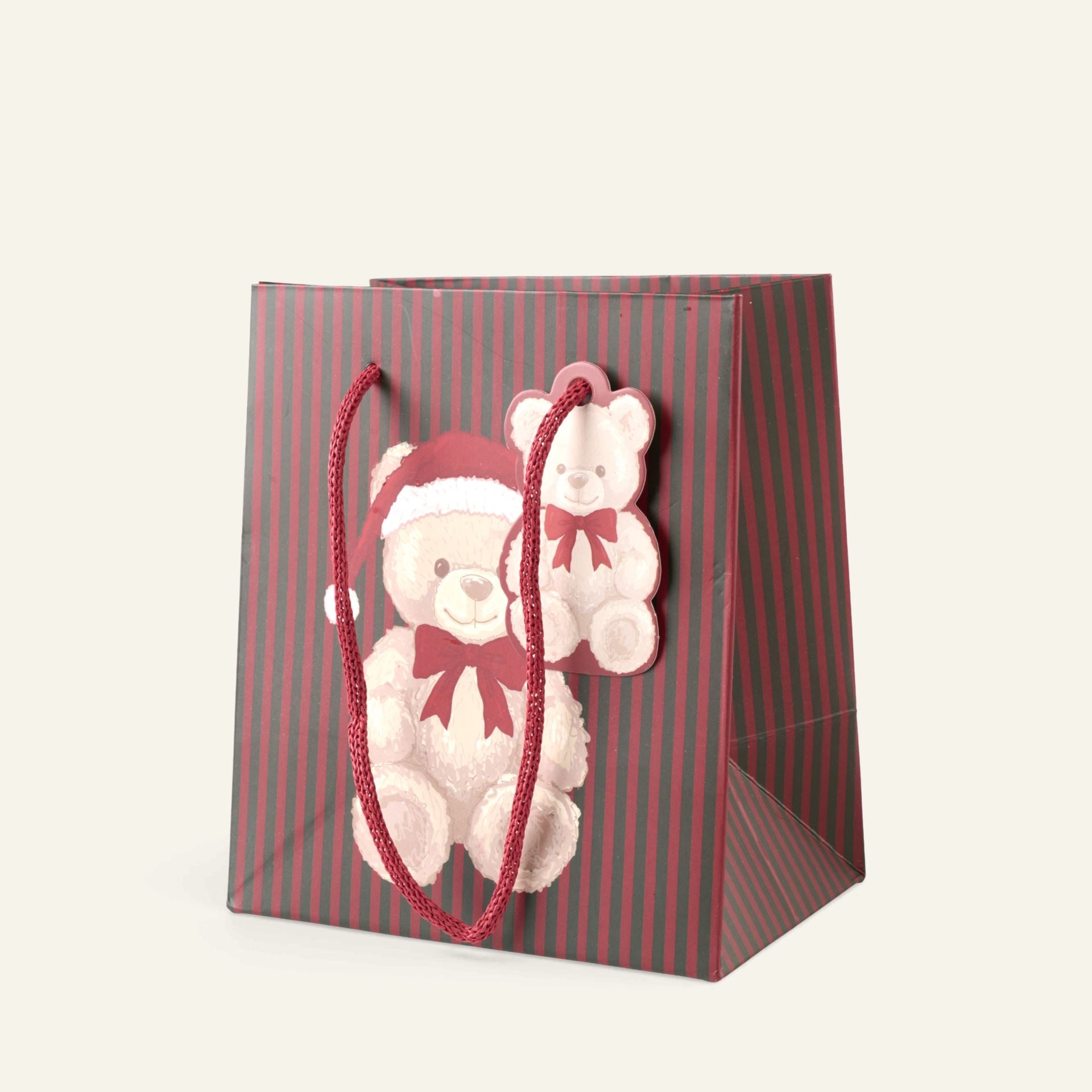 Presentpåse multi/grön - 13x15x9 cm multi/grön - 1