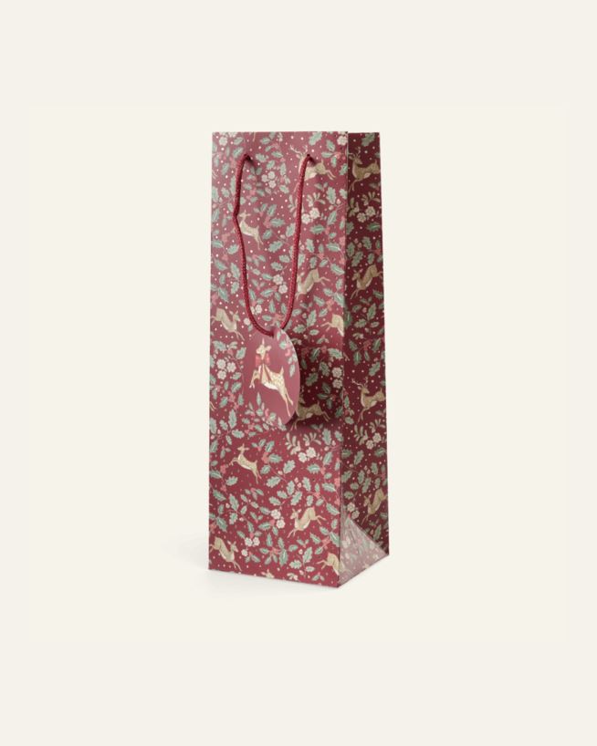 Flaskpåse multi/röd - 12x36x10 cm multi/röd - 1