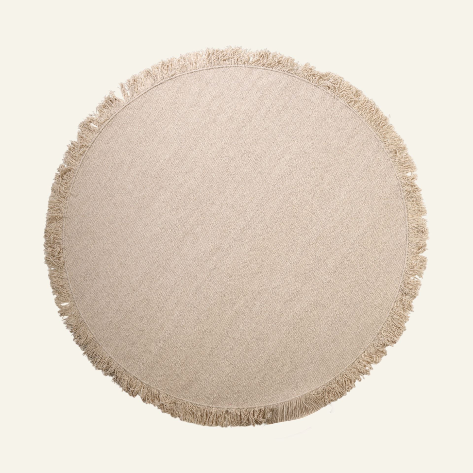 Rund matta ljusbeige - ø250 cm ljusbeige - 1