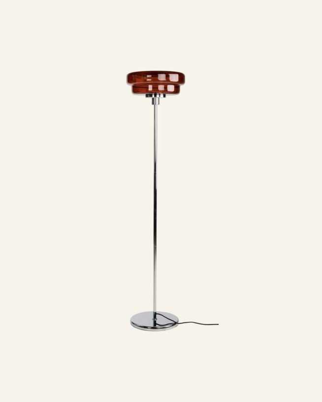 Golvlampa mörkröd - ø35x150 cm mörkröd - 1