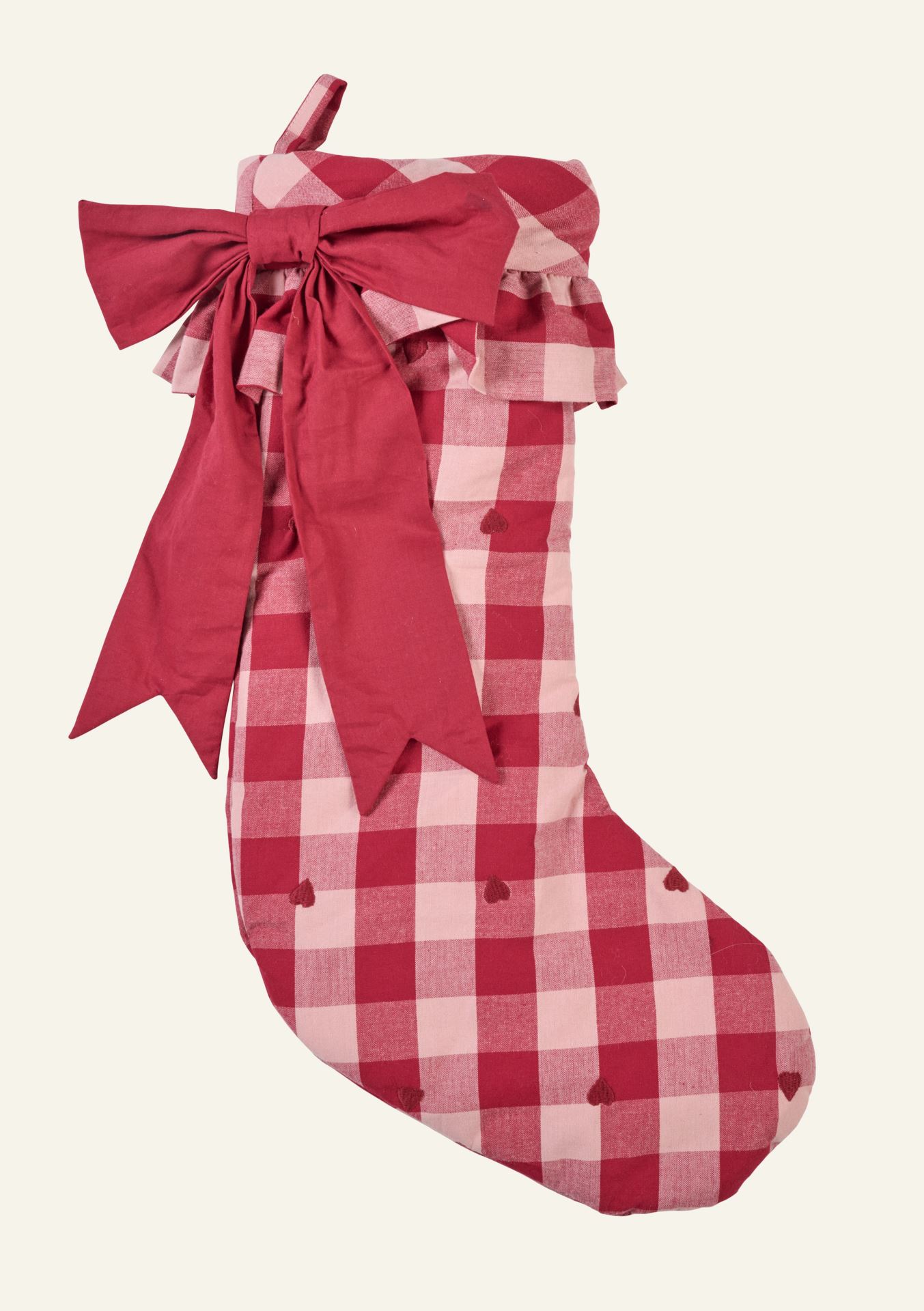 Julstrumpa multi/rosa - 55x18 cm multi/rosa - 1