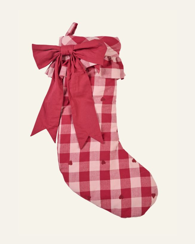 Julstrumpa multi/rosa - 55x18 cm multi/rosa - 1