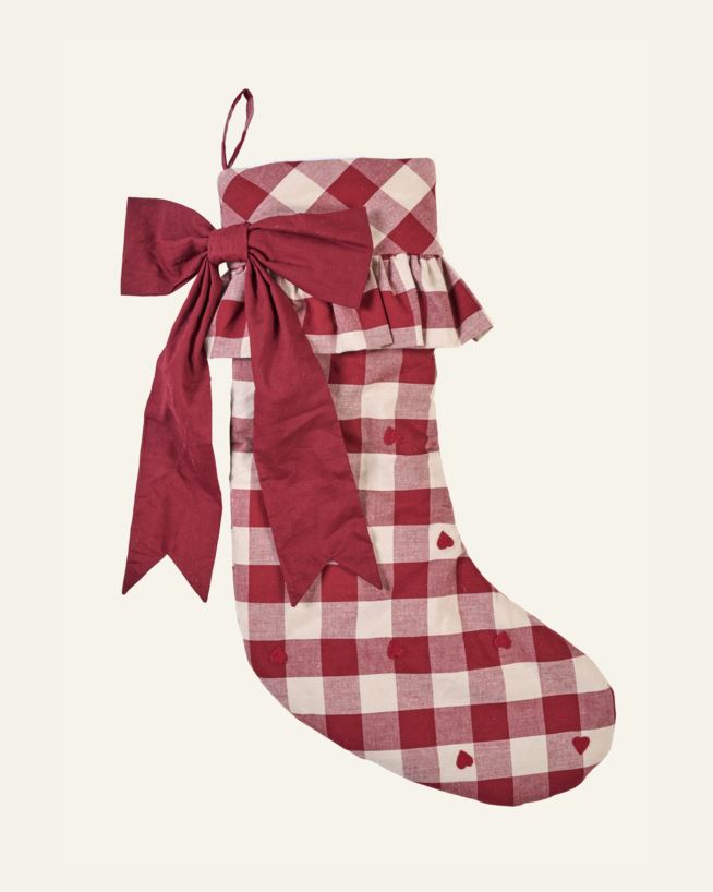 Julstrumpa multi/röd - 55x18 cm multi/röd - 1