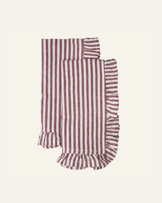 2-pack tygservett röd - 45x45 cm röd - 1