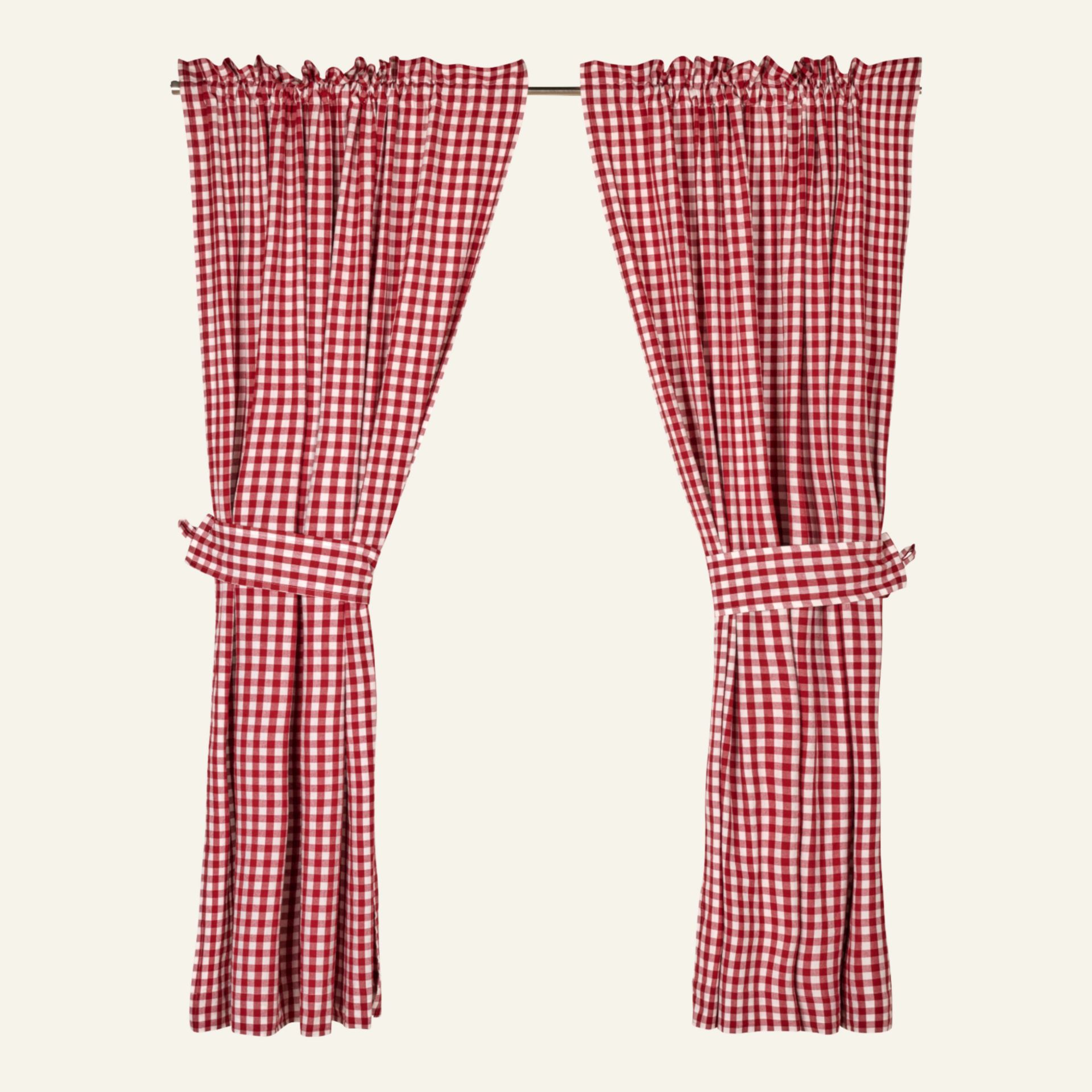 Köksgardin röd - 120x160 cm röd - 1