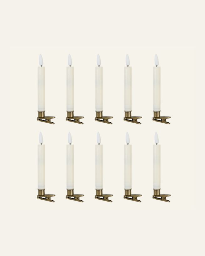 Led-julgransbelysning vit - 1,5x1,5x13 cm vit - 1