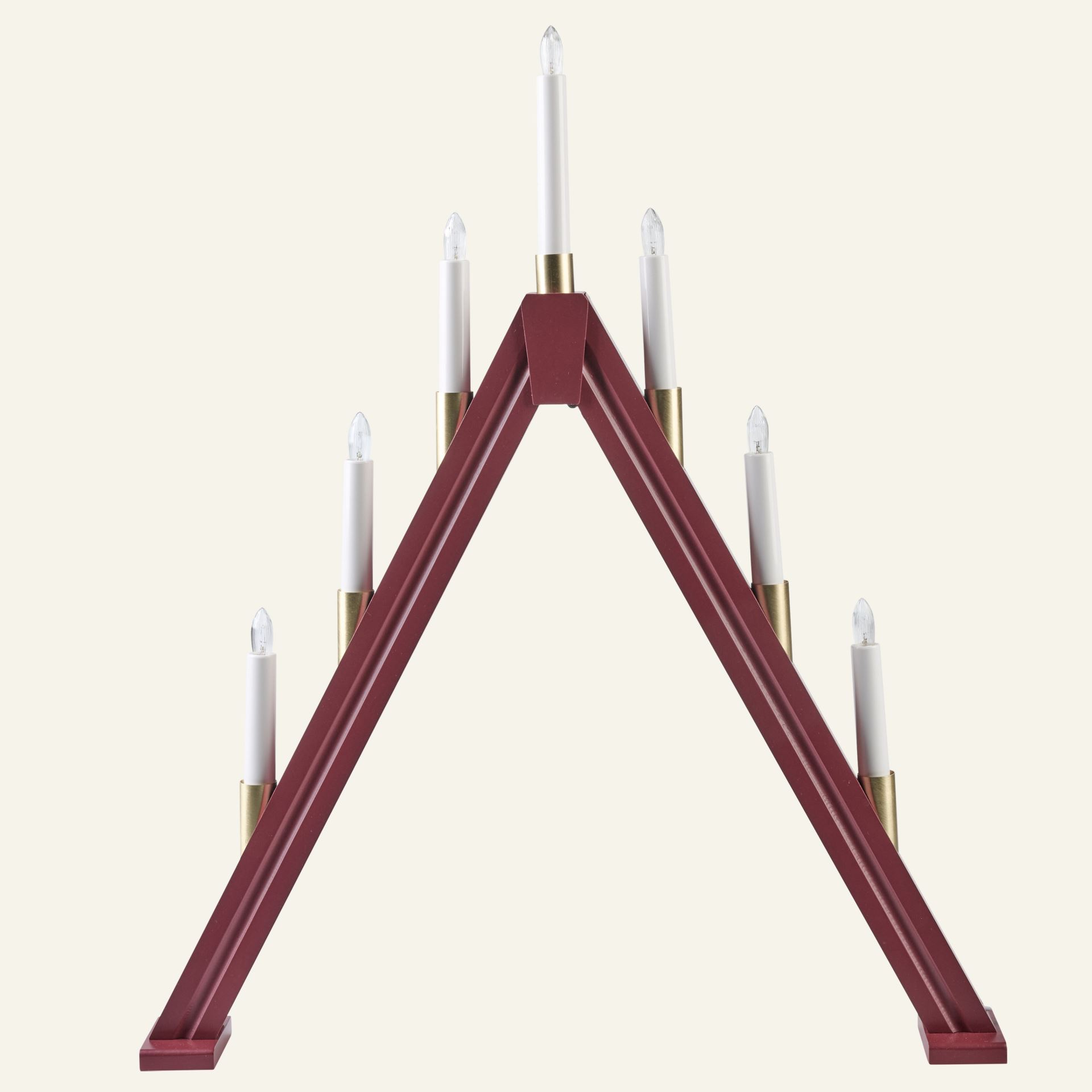Adventsljusstake röd - 50x7x58,8 cm röd - 1