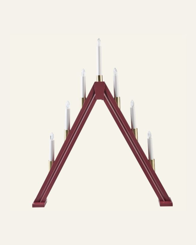 Adventsljusstake röd - 50x7x58,8 cm röd - 1