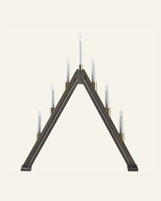 Adventsljusstake grå - 50x7x58,8 cm grå - 1