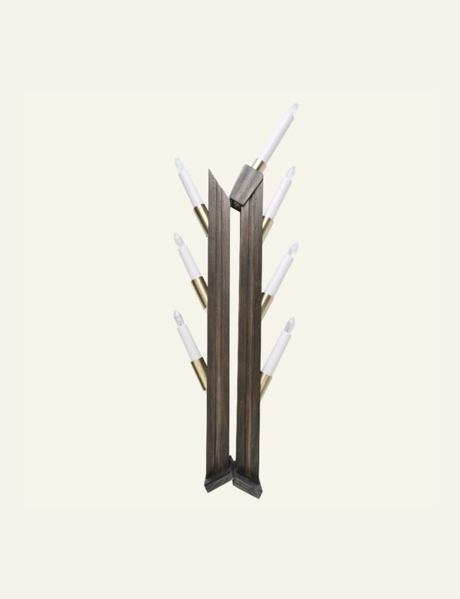 Adventsljusstake grå - 2