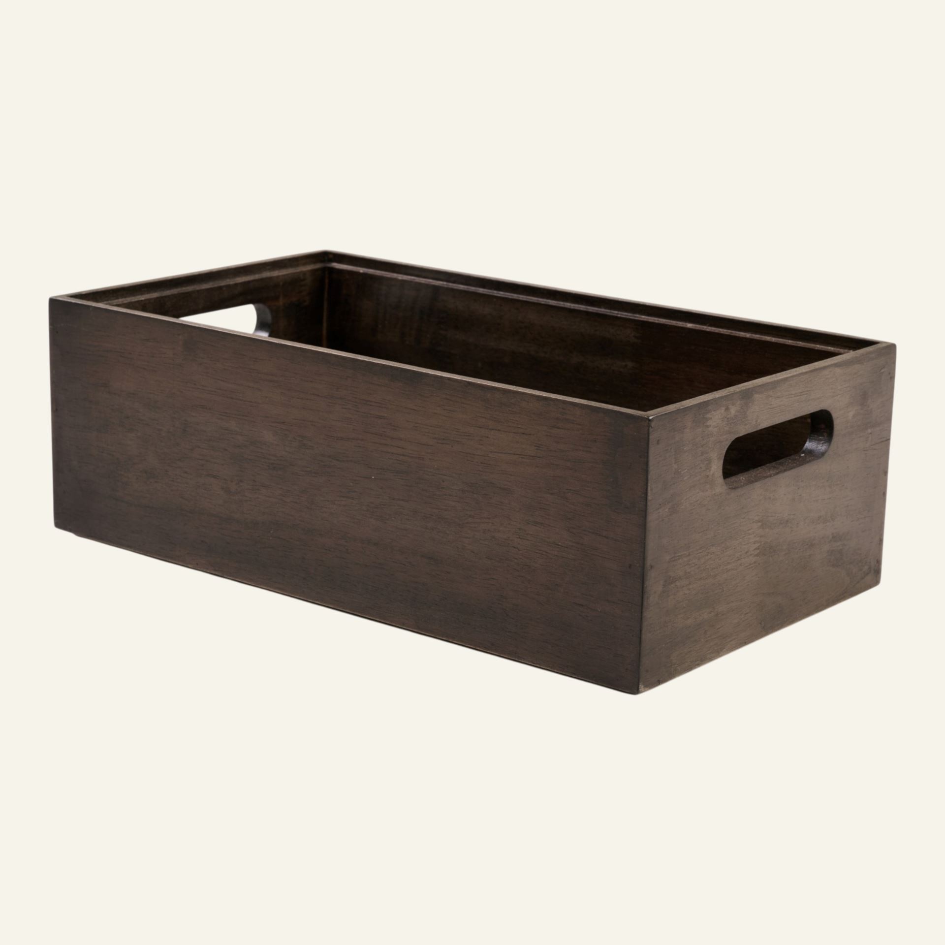 Stapelbar förvaringslåda brun - 35x20x12 cm brun - 1
