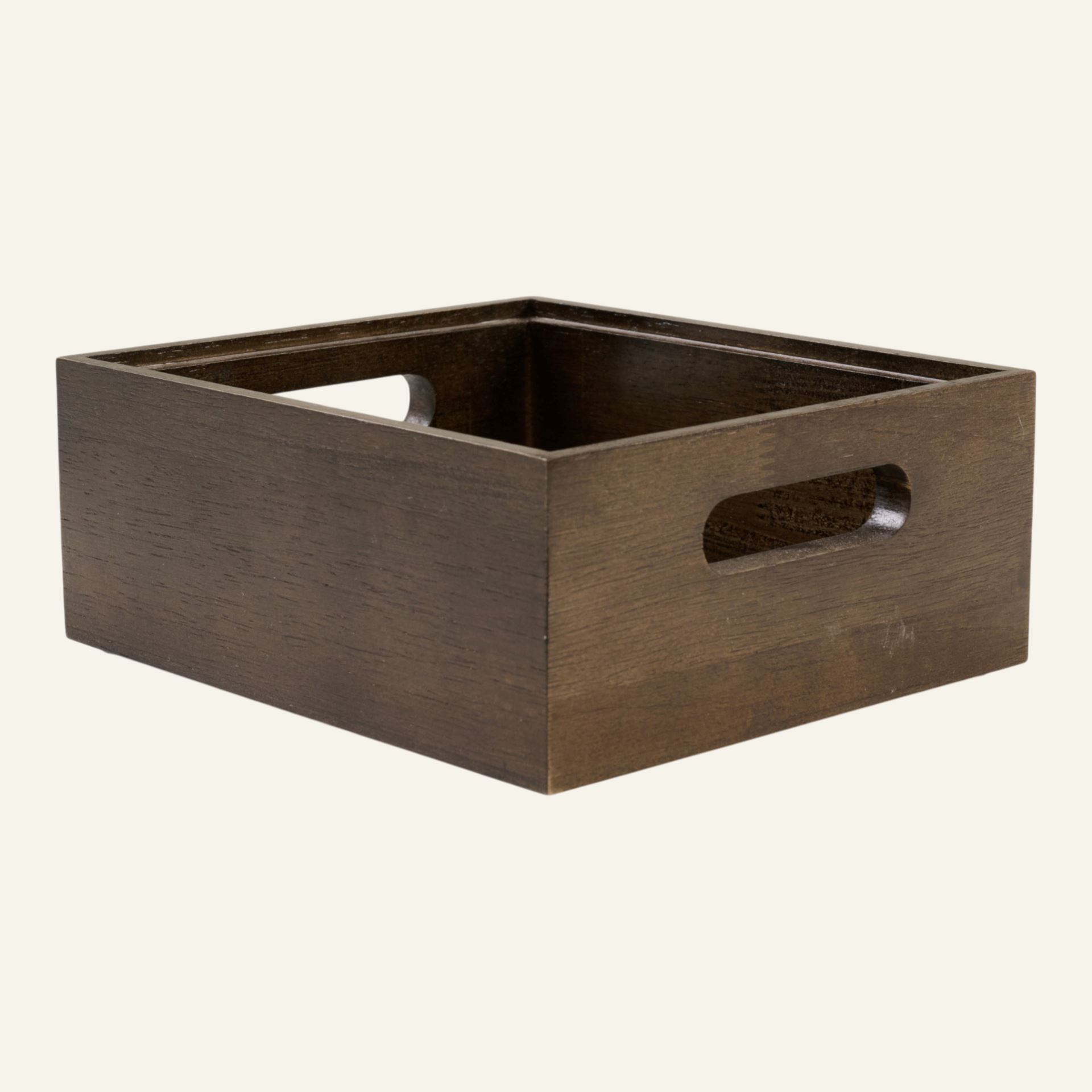 Stapelbar förvaringslåda brun - 20x16x8 cm brun - 1