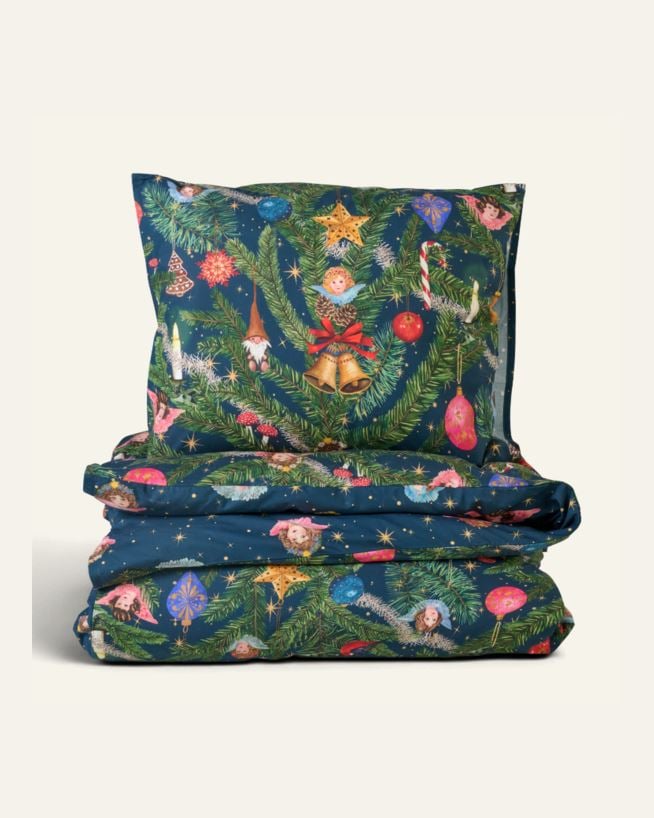 Påslakanset i percale multi - 150x210 cm/50x60 cm multi - 1