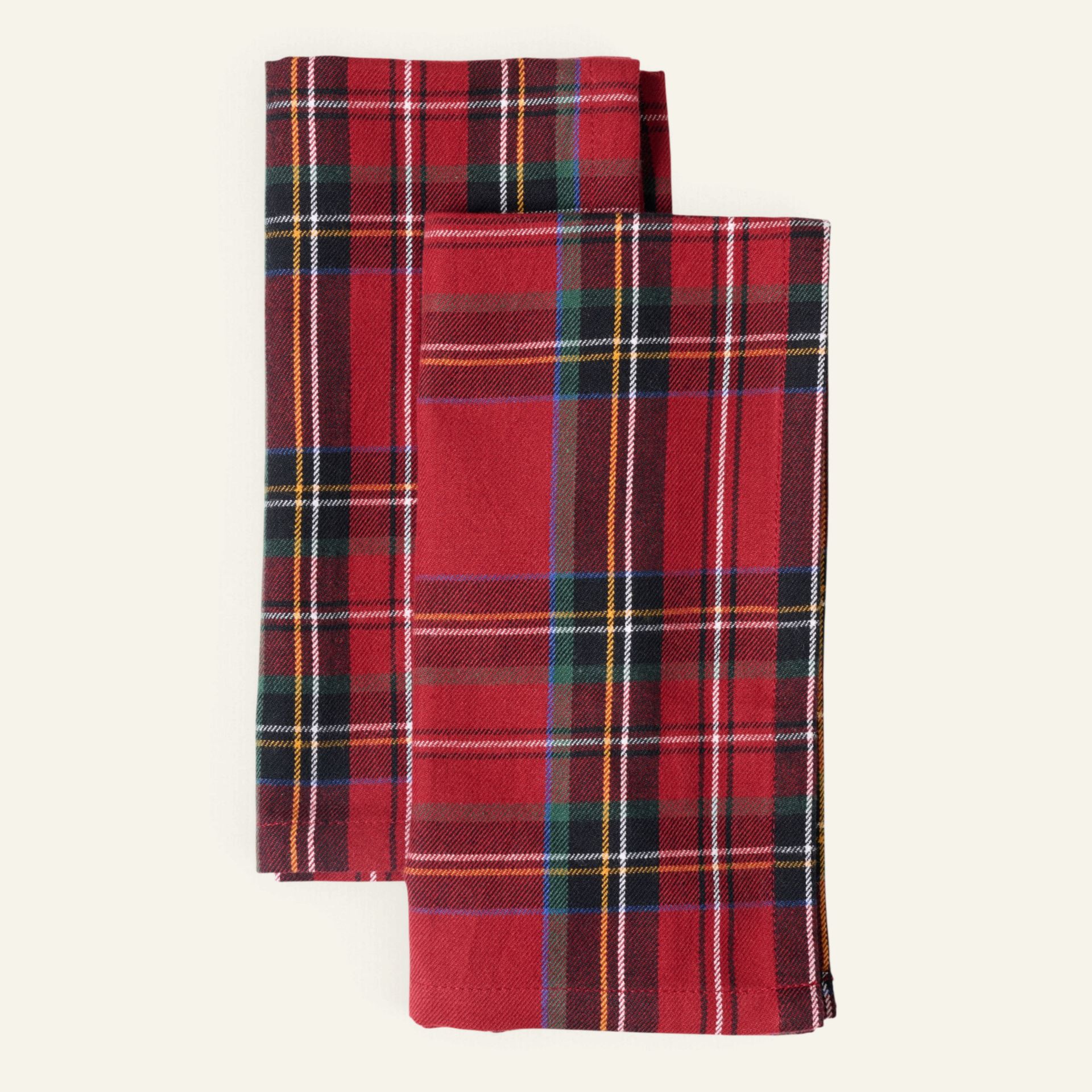 2-pack tygservett röd - 45x45 cm röd - 1