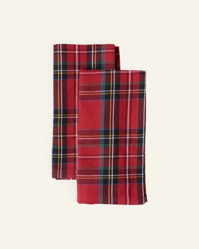 2-pack tygservett röd - 45x45 cm röd - 1