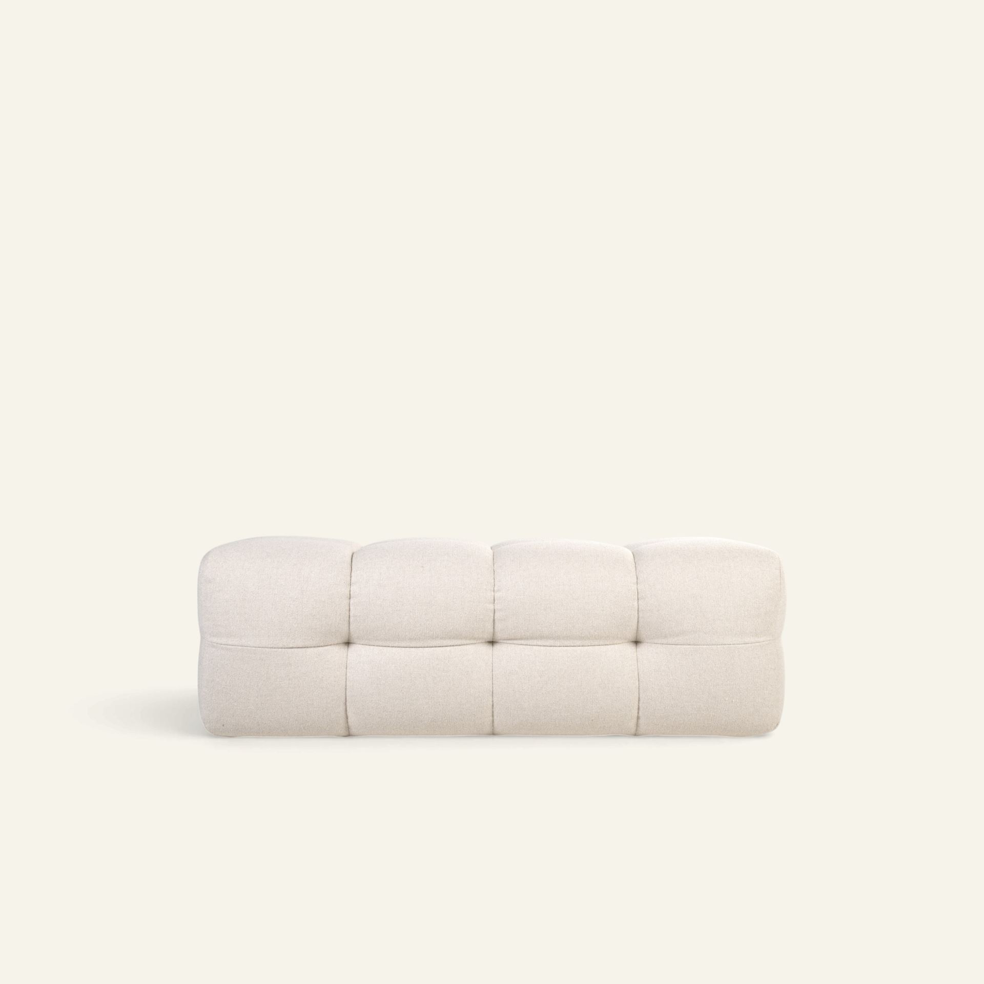 Puff ljusbeige - 139x56x48 cm ljusbeige - 1