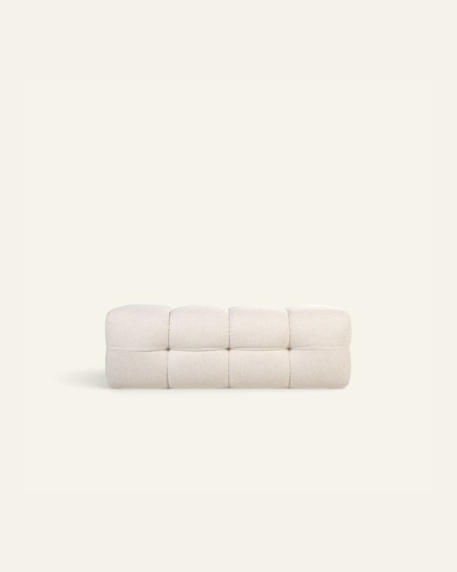 Puff ljusbeige - 139x56x48 cm ljusbeige - 1