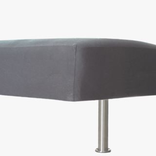 Jersey bedtop 180x200+30cm, Grey sängäverdrag grå