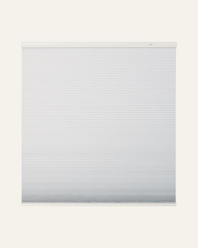 Mörkläggande dubbel plisségardin vit - 160x160 cm vit - 1