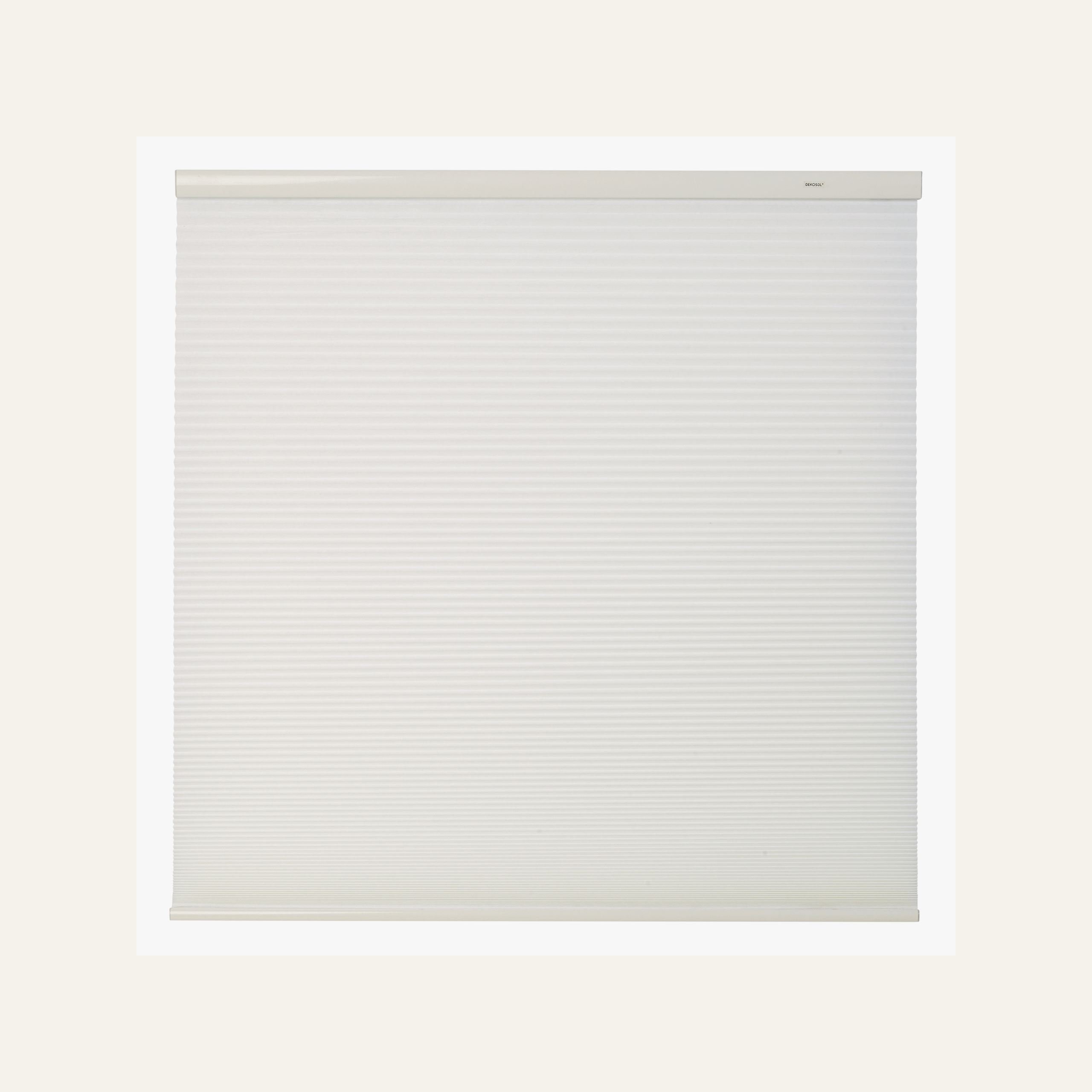 Ljusfiltrerande dubbel plisségardin vit - 4